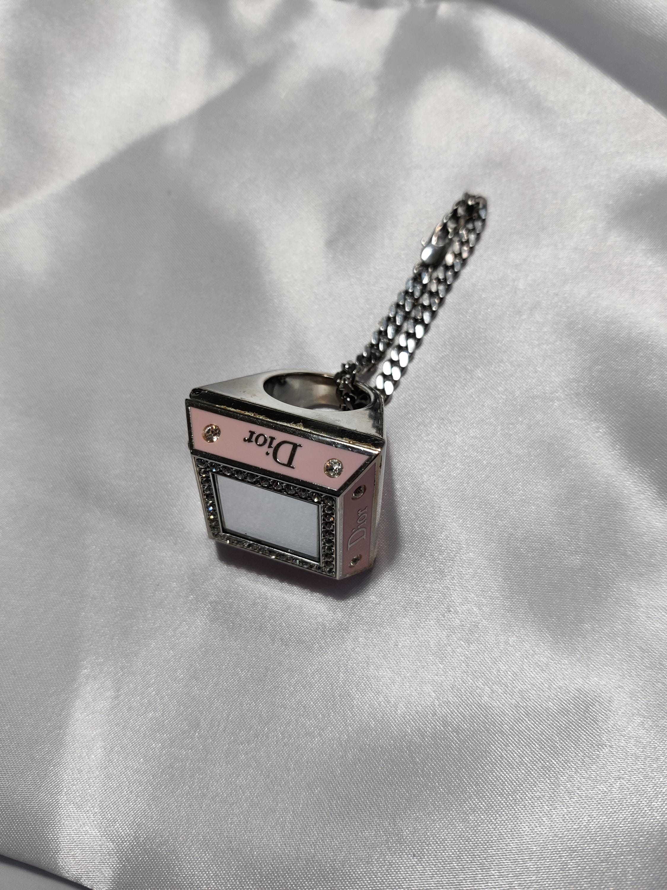 Signed CHRISTIAN DIOR Vintage PRINCESS Ring With Enamel and