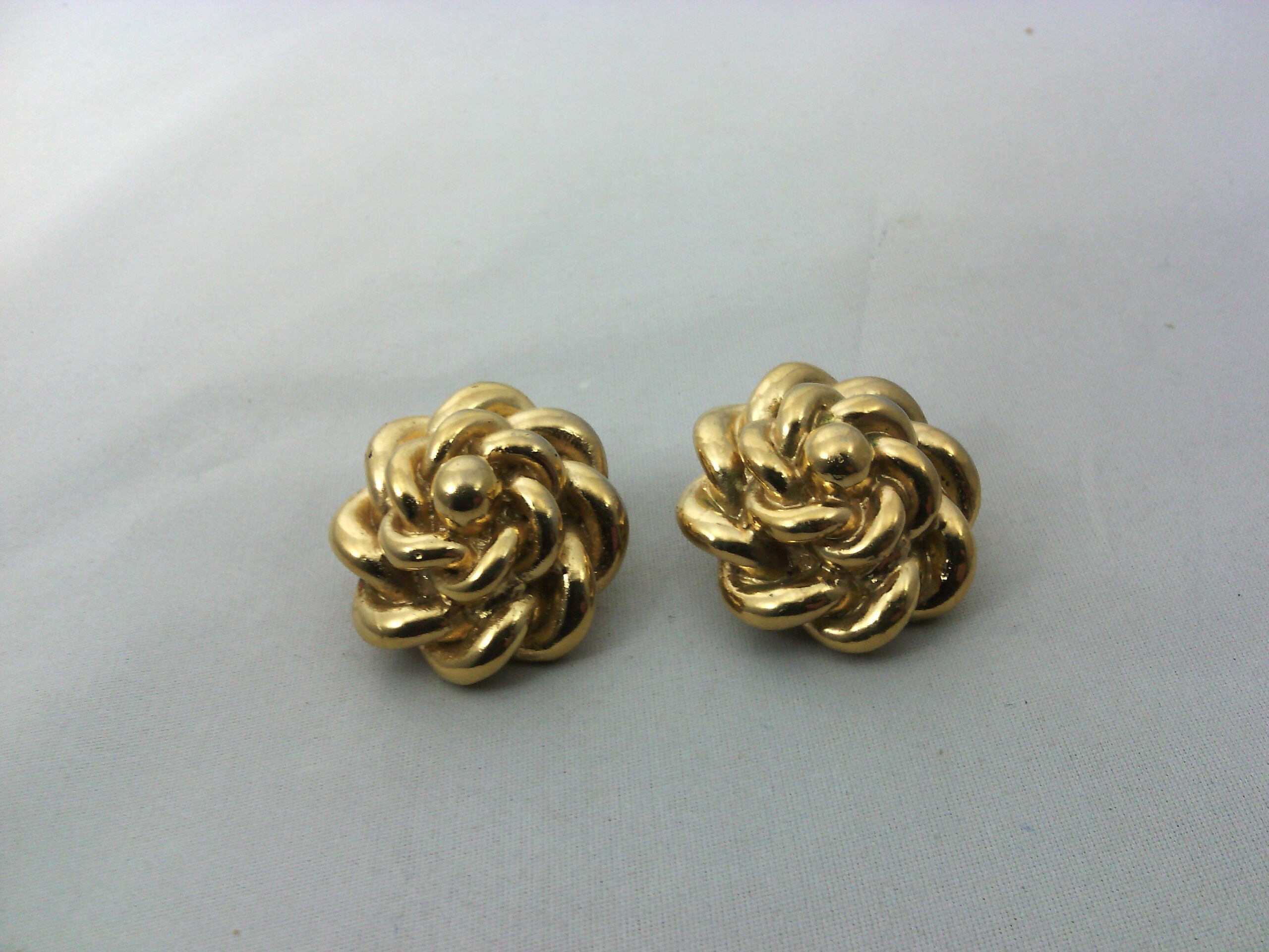 Boucles D'Oreilles Clips Vintage Étoile - Marque Jacky De G - Made In France - Occasion Bon État