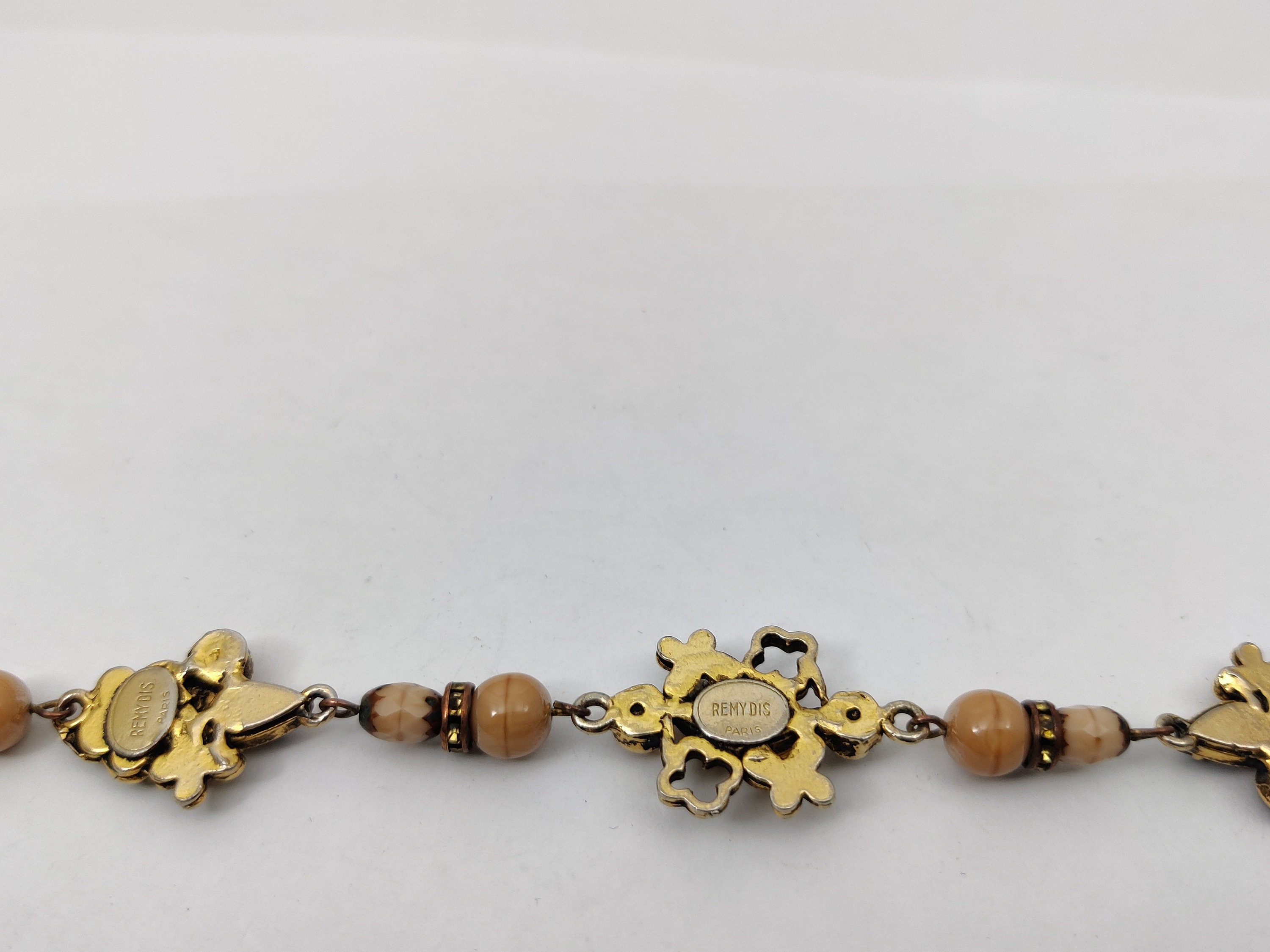Collier Ou Bracelet Vintage Remydis Paris - Design Français, Or, Perles - Occasion