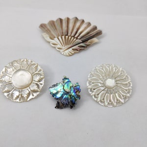 Broche Nacre Carolyn - Ma Fabrique de Boutons