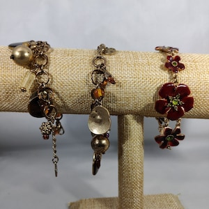 Bracelet Ikita Paris - Perles De Verre Et Porcelaine - Élastique - Vintage