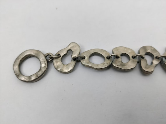 signed Biche de Bère vintage bracelet in silver m… - image 9