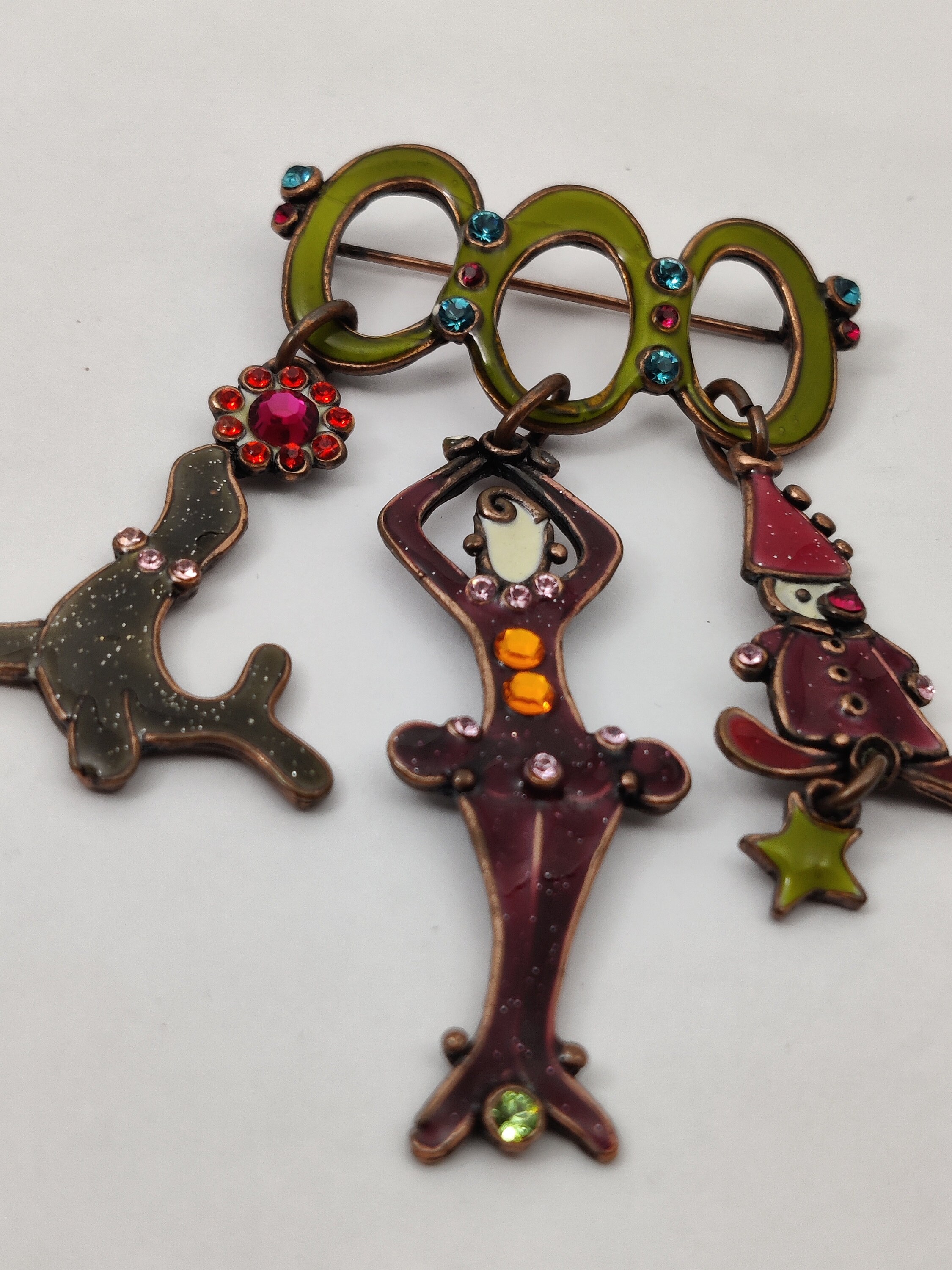 Broche Vintage Taratata, Grande Taille, Couleur Or - Bijou Ancien Fantaisie, Référence 3211