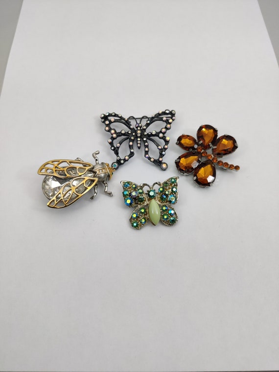 Broche Nœud Abeille Rétro - Femme - Alliage Et Tissu - Accessoire Mode