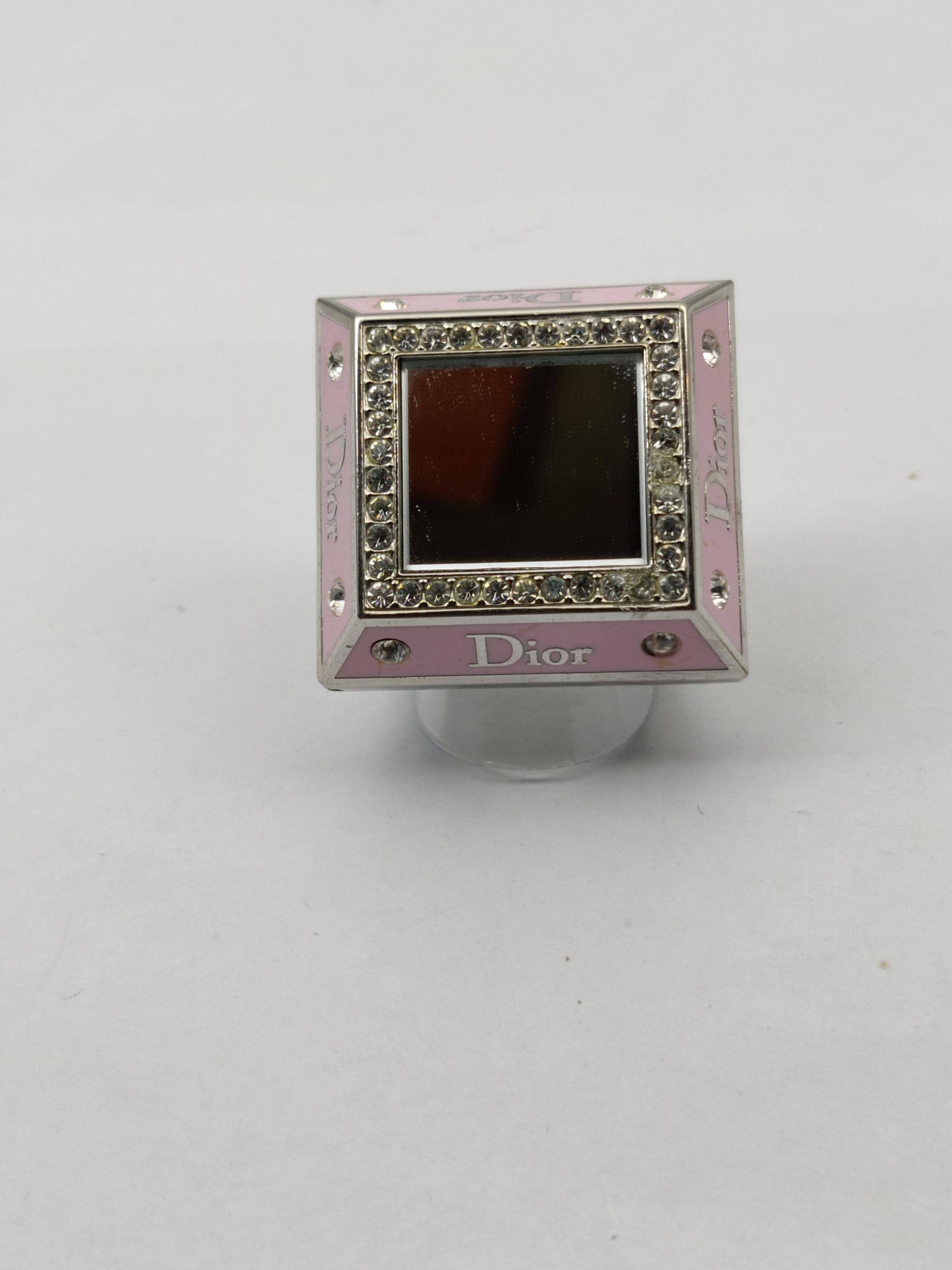 アクセサリー Vintage Christian Dior Color Stone Ring Christian Dior Ring US size 6.5 Emerald motif Rhinestone Green