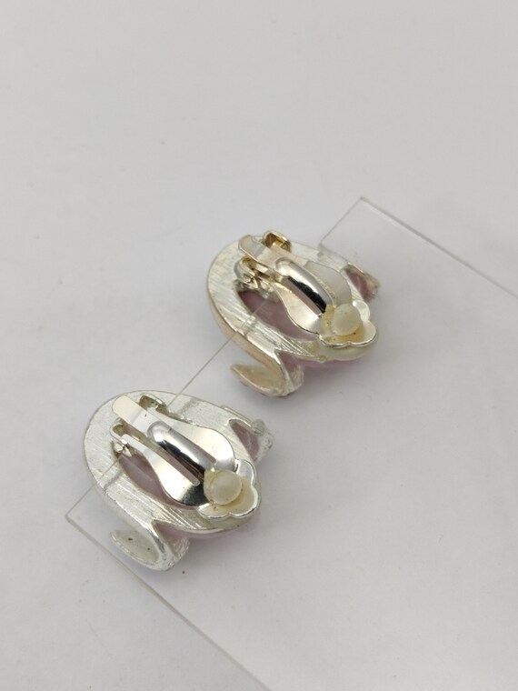 Boucles D'oreilles Clips Vintage En Métal Doré Et Strass - Magnifique Et En Bon état