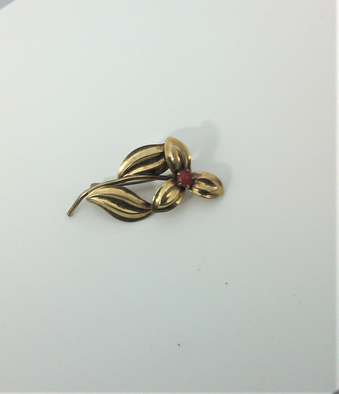 Broche Vintage Plaquée Or Rose - 4,3 Cm - Neuf Sans Emballage
