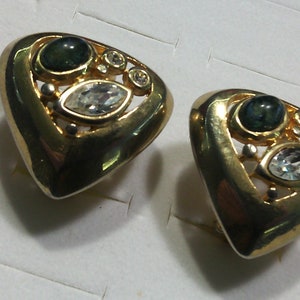 pendientes de clip firmados vintage