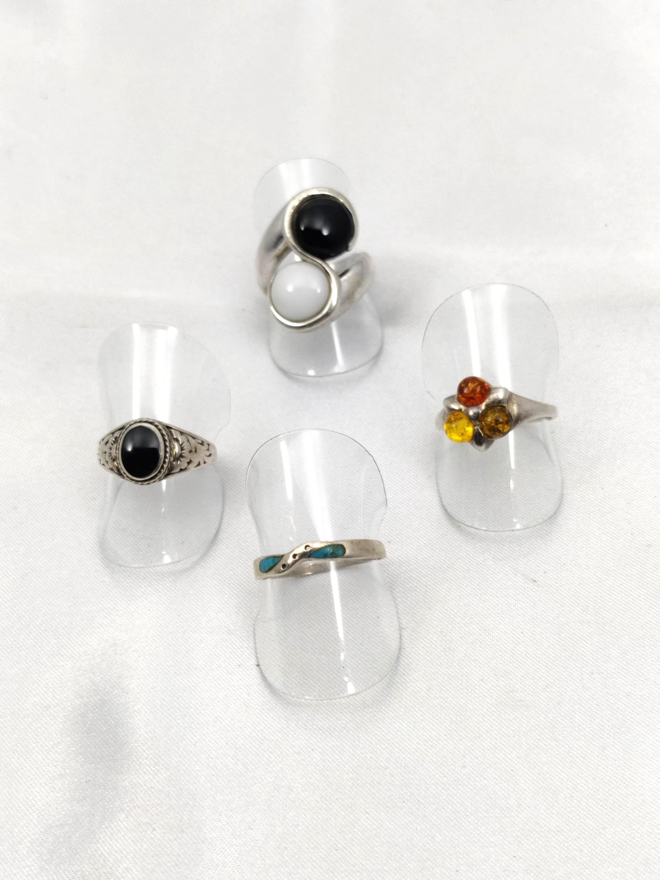 Three Color Amber Ring - Etsy