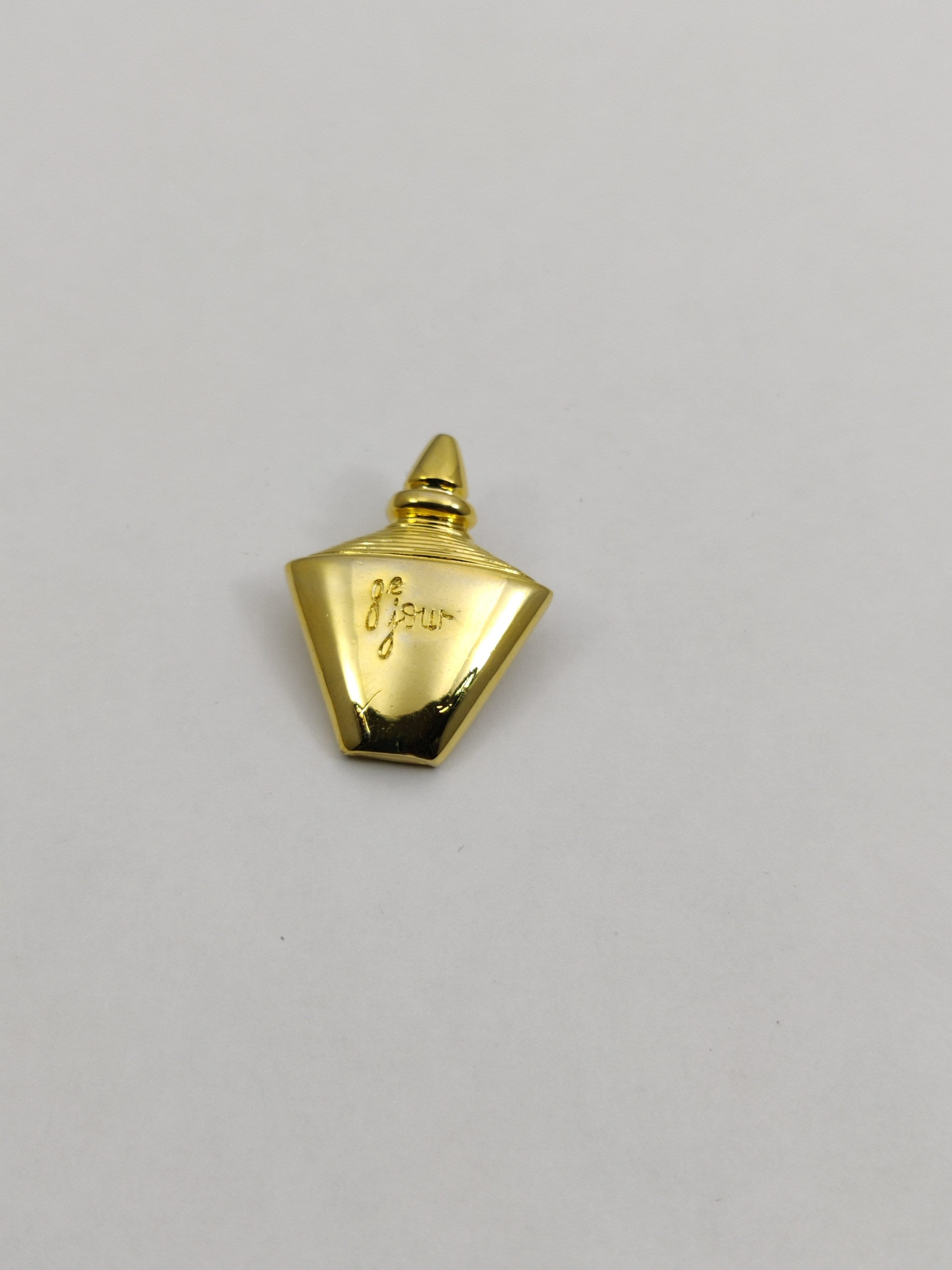 Broche Vintage Yves Rocher Motif Fleur Rose Crème - Bon état