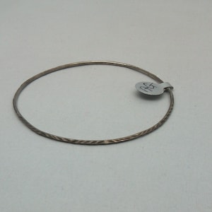 vintage solid silver bangle bracelet