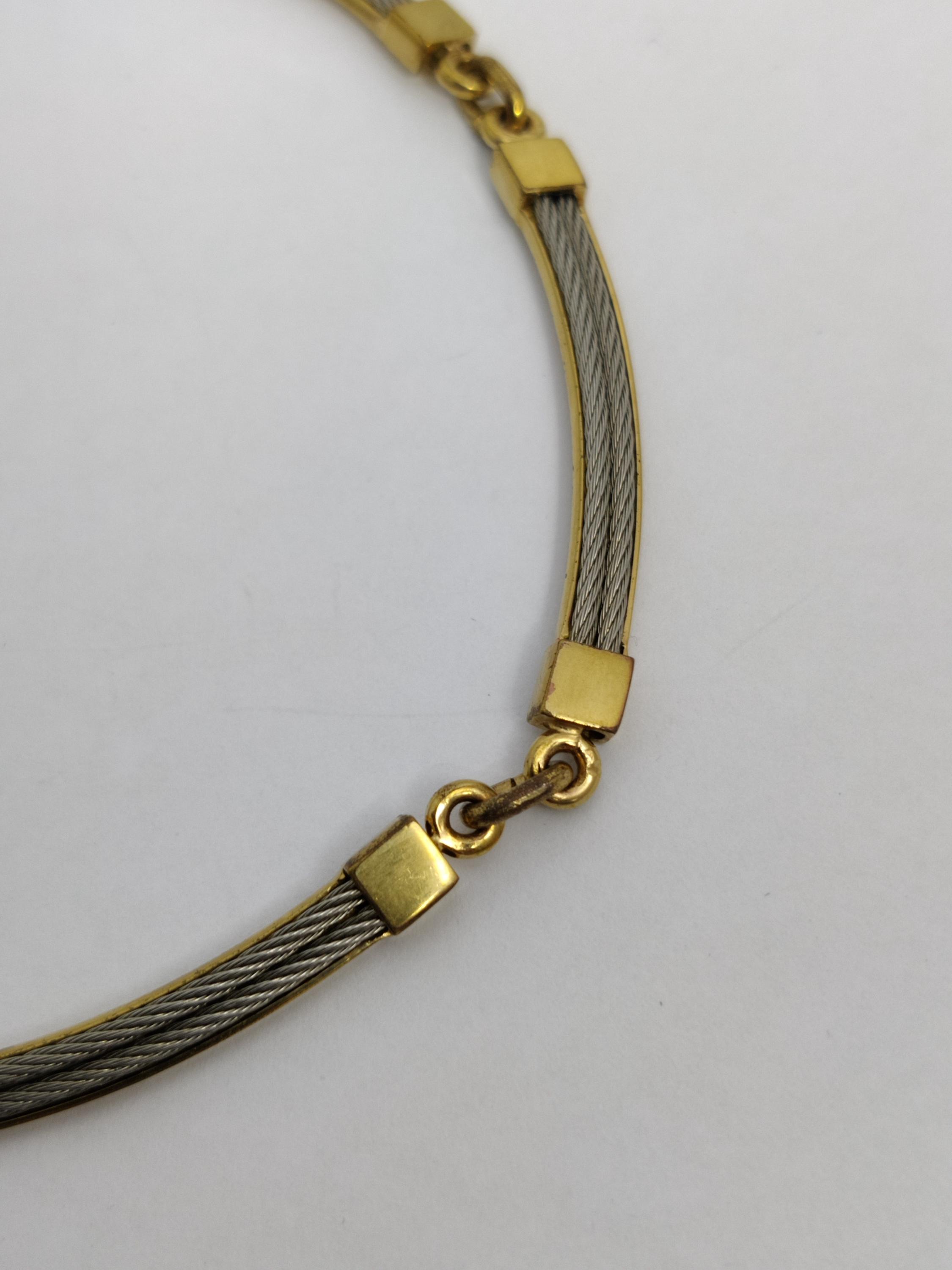 CHARLES JOURDAN のサイン入りヴィンテージケーブルネックレス 