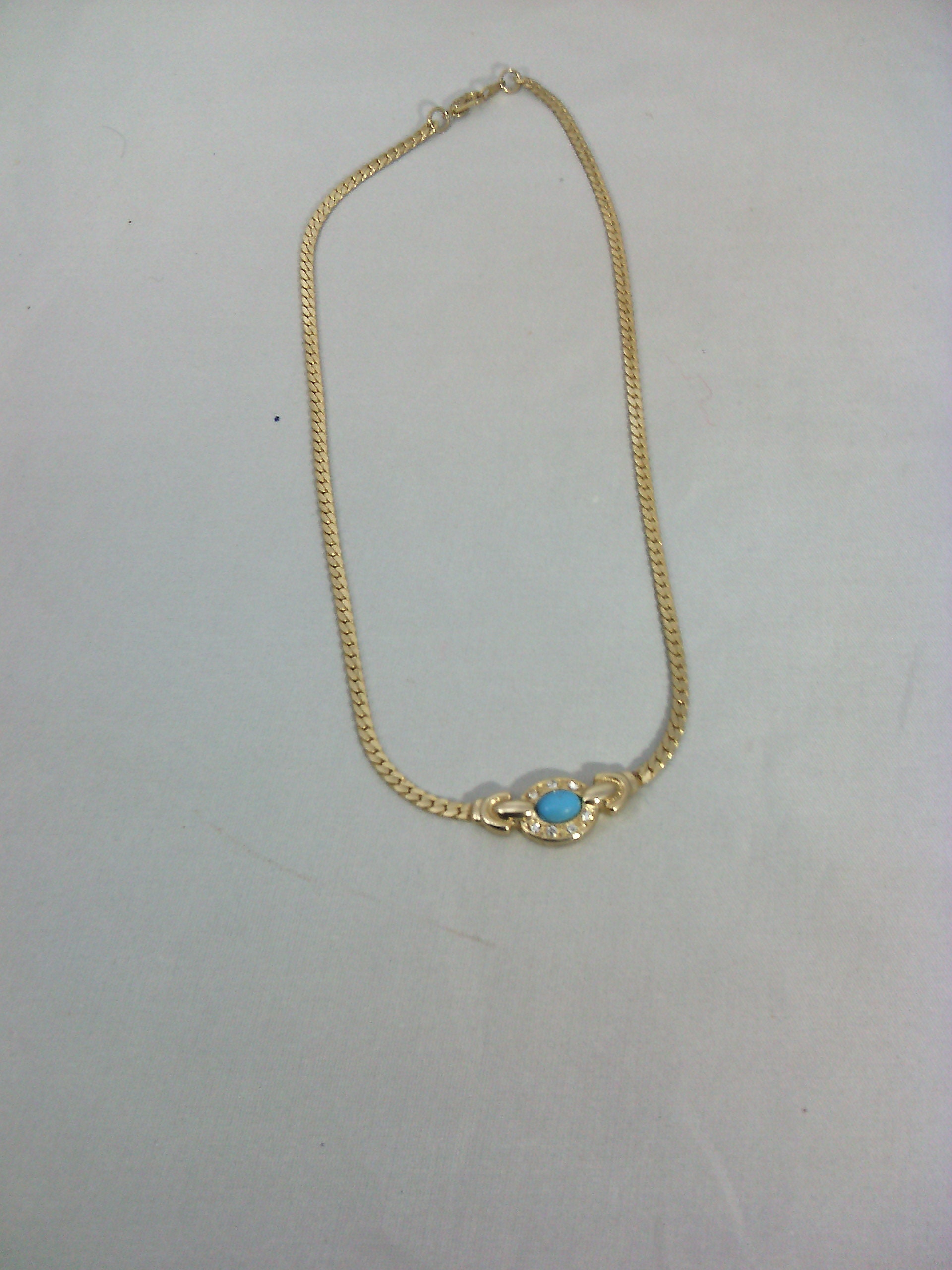 Long Sautoir Vintage Doré – Maille Serpent Et 5 Pendentifs – Bohème