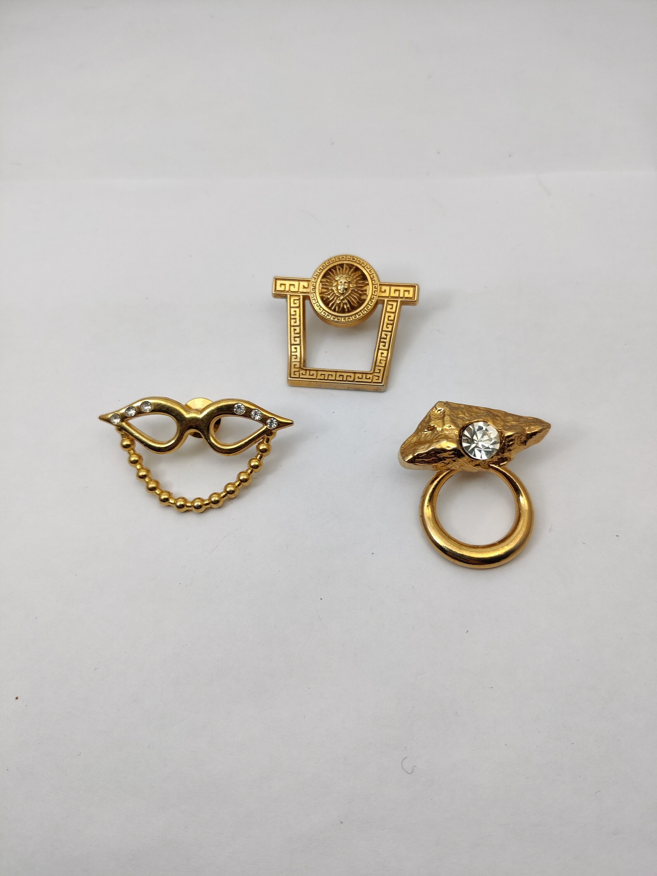 Vintage Brass  eyeglass‎ holder/ scarf accessory Amazon.com: kunghei Rotating Scarf Organizer Purse Display  main image 3