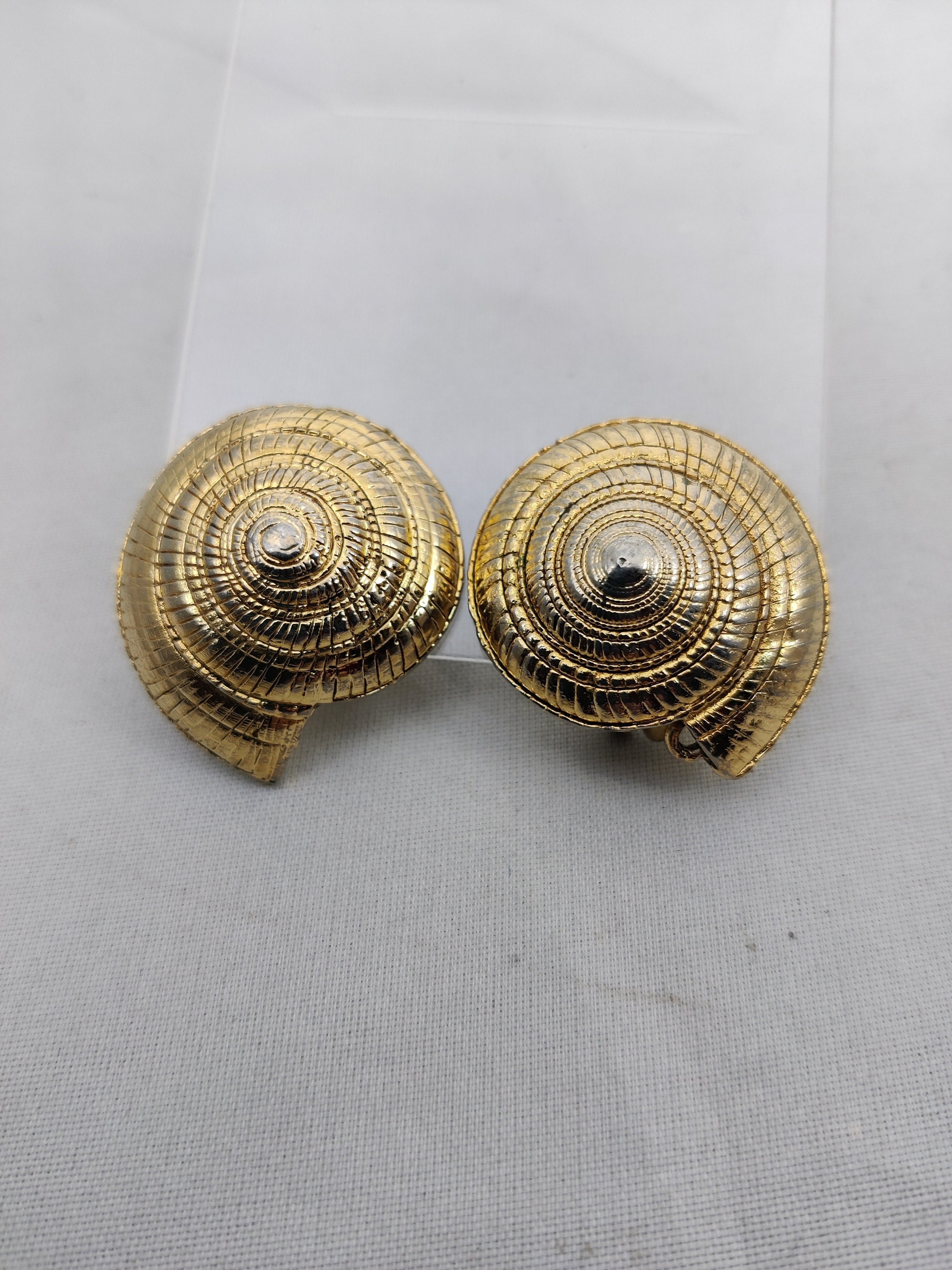 Boucles D'oreilles Clips Métal Irisé - Patrick Retif - Occasion En état Neuf