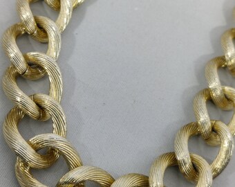 Collier AGATHA PARIS métal doré Maille Gros Grains de Café