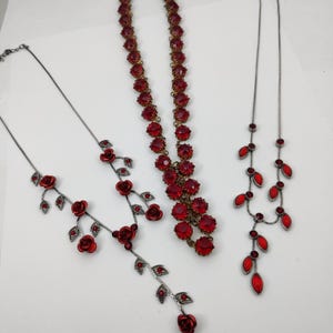 Collier Vintage 1950 Couture - Verre Et Strass Facettés, Vert, Bijou French Fashion