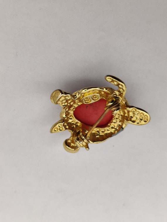 Broche Vintage Cesarée Paris - Métal Et Perles En Ambre - Style Bohème - Occasion
