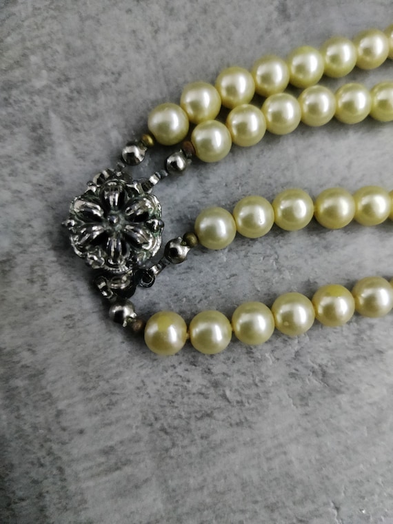 Collier En Perles De Culture Vintage Authentiques - Occasion En Bon état