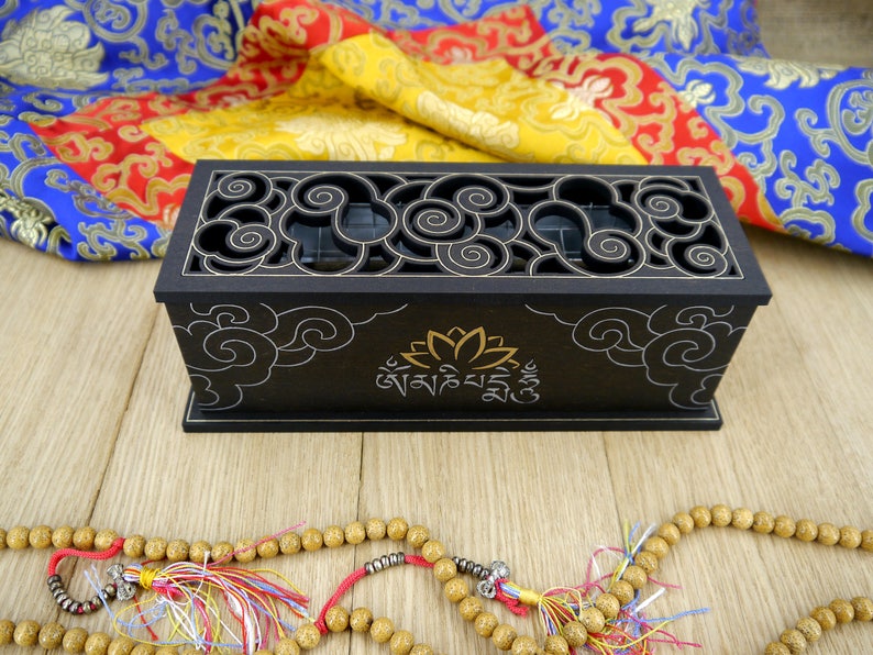 Incense holder incense burner with storage box for all type Etsy
