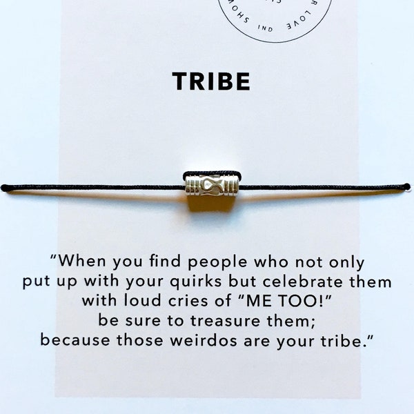 Tribe Group Friendship Jewelry Sterling friendship GIFT Bridesmaid gifts Friendship Bracelet employee GROUP BFF gift Funny friend gift