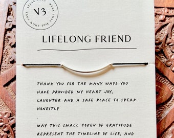 Friendship Bracelet Sterling Silver Inspirational Jewelry Meaningful Gift Group friend gift Best Friend Gift BFF Friendship Bracelet LL