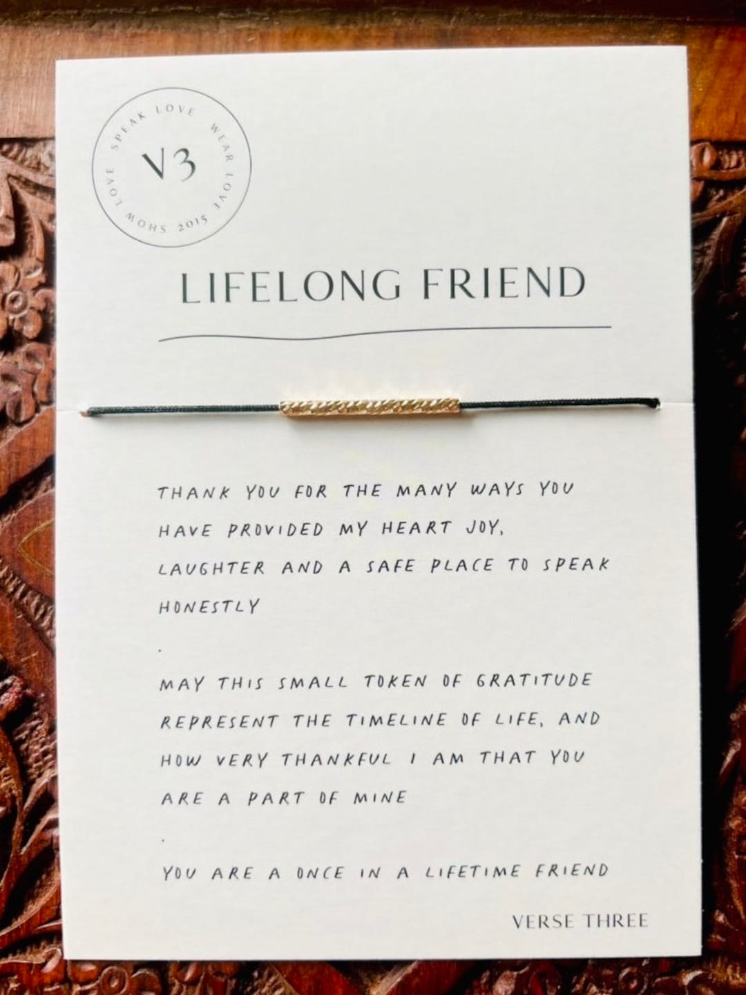 Friendship Bracelet Gold Filled Minimalistic Inspirational Jewelry ...