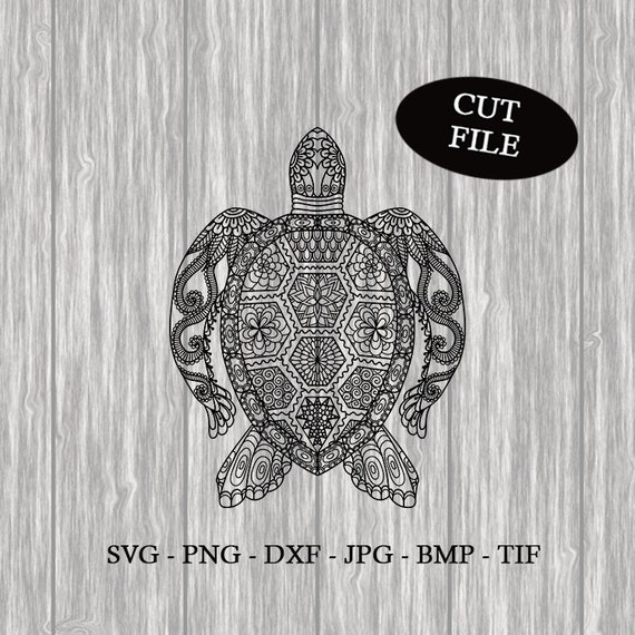 Download Turtle Mandala Mandala SVG Turtle SVG Mandala Decal | Etsy
