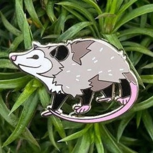 Opossum Mini - Hard Enamel Pin - 1 inch