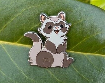 Ferret Pin - Hard Enamel Pin - 1 inch
