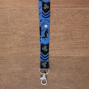 Cat Sith Blue Lanyard