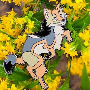 Coyote - Hard Enamel Pin - 1.75 Inch