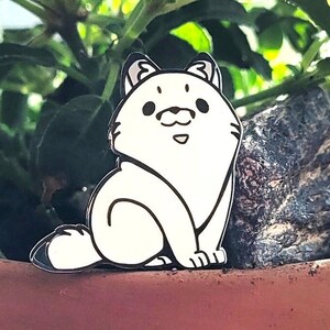 Arctic Fox Pin - Hard Enamel Pin - 1 inch