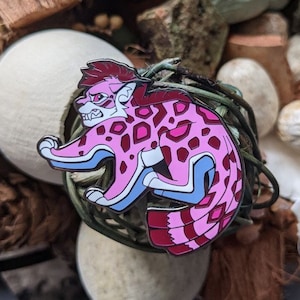 Purple Leopard - Hard Enamel Pin- 2 Inches