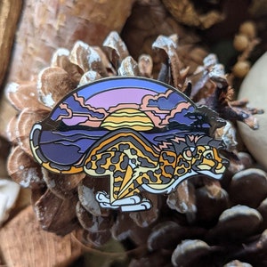 King Cheetah - Hard Enamel Pin - 1.75 Inch