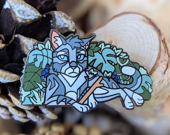 Battle Felines: Jet Feather - Hard Enamel - 1.75 Inch