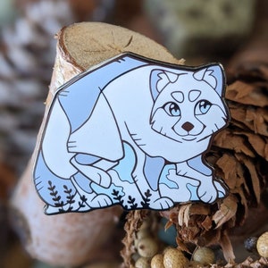 Arctic Fox - Hard Enamel Pin - 2 Inch