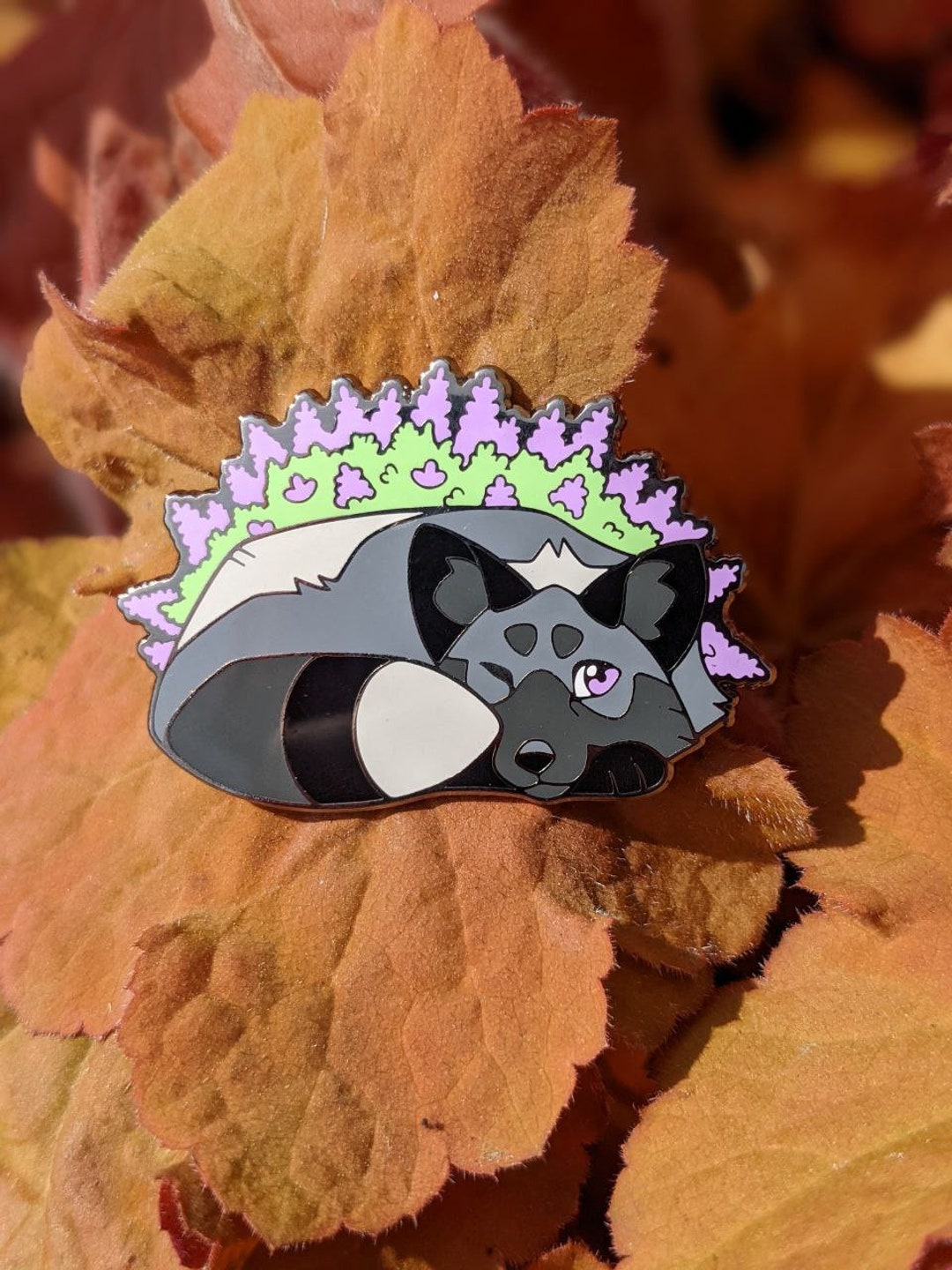Silver Fox - Hard Enamel Pin - 2 Inch - Etsy