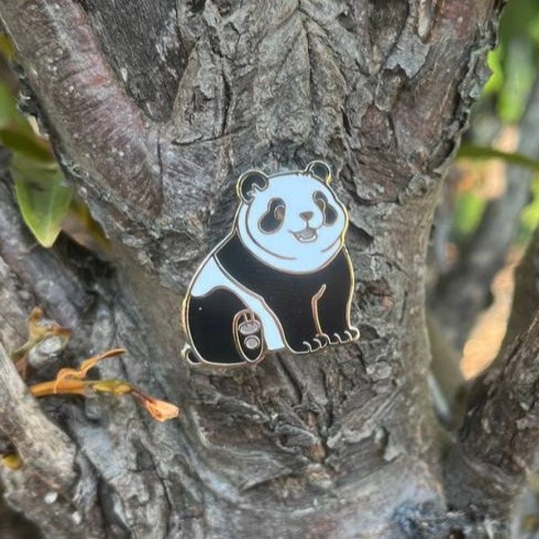 Panda Bear- Hard Enamel Pin - 1 inch