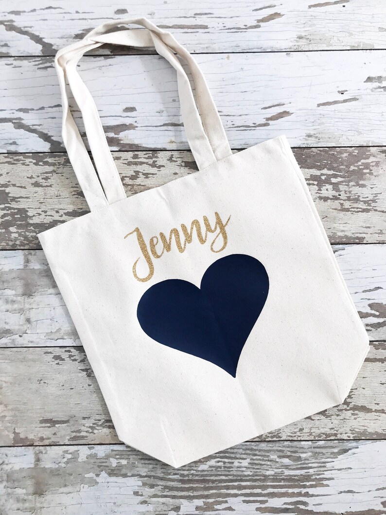 Wedding Tote Bag Bridesmaids Gift Glitter Party Tote Glitter Heart Bag Bridal Tote Bridesmaid Glitter Heart Tote Shopping Tote