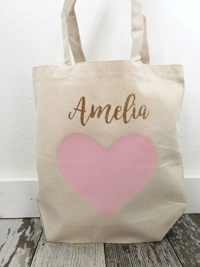 Wedding Tote Bag Bridesmaids Gift Glitter Party Tote Glitter Heart Bag Bridal Tote Bridesmaid Glitter Heart Tote Shopping Tote