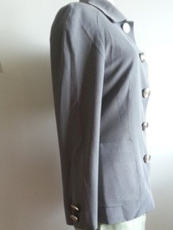 Fab  Gianfranco FERRE coat with big metal buttons… - image 2