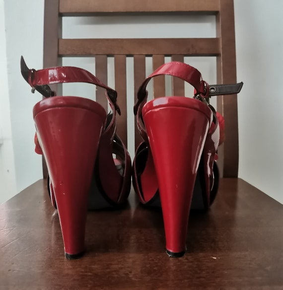 Fab Paolo Linea red patent leather heels.Size US1… - image 2