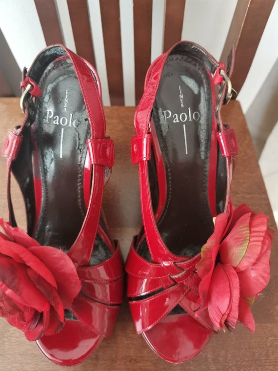 Fab Paolo Linea red patent leather heels.Size US1… - image 6