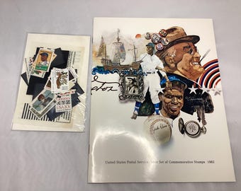 1982 mint set of commemorative stamps
