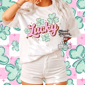 Design de sublimação retrô Lucky PNG St Patricks Day