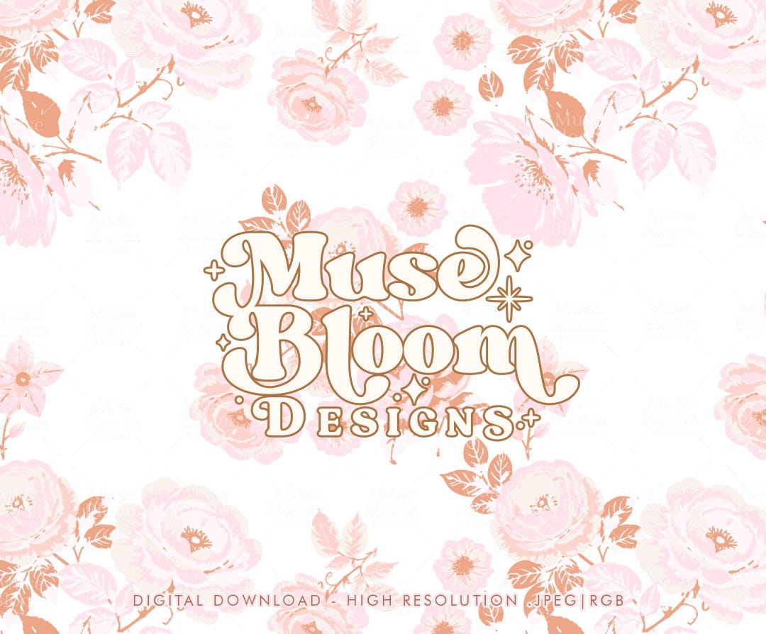 Floral Vintage Seamless Pattern Digital File for Commercial Use ...