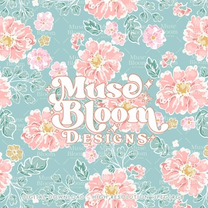 Sommer Floral nahtlose Muster wiederholen Datei für Stoffdruck Sublimation Bree Blumendruck