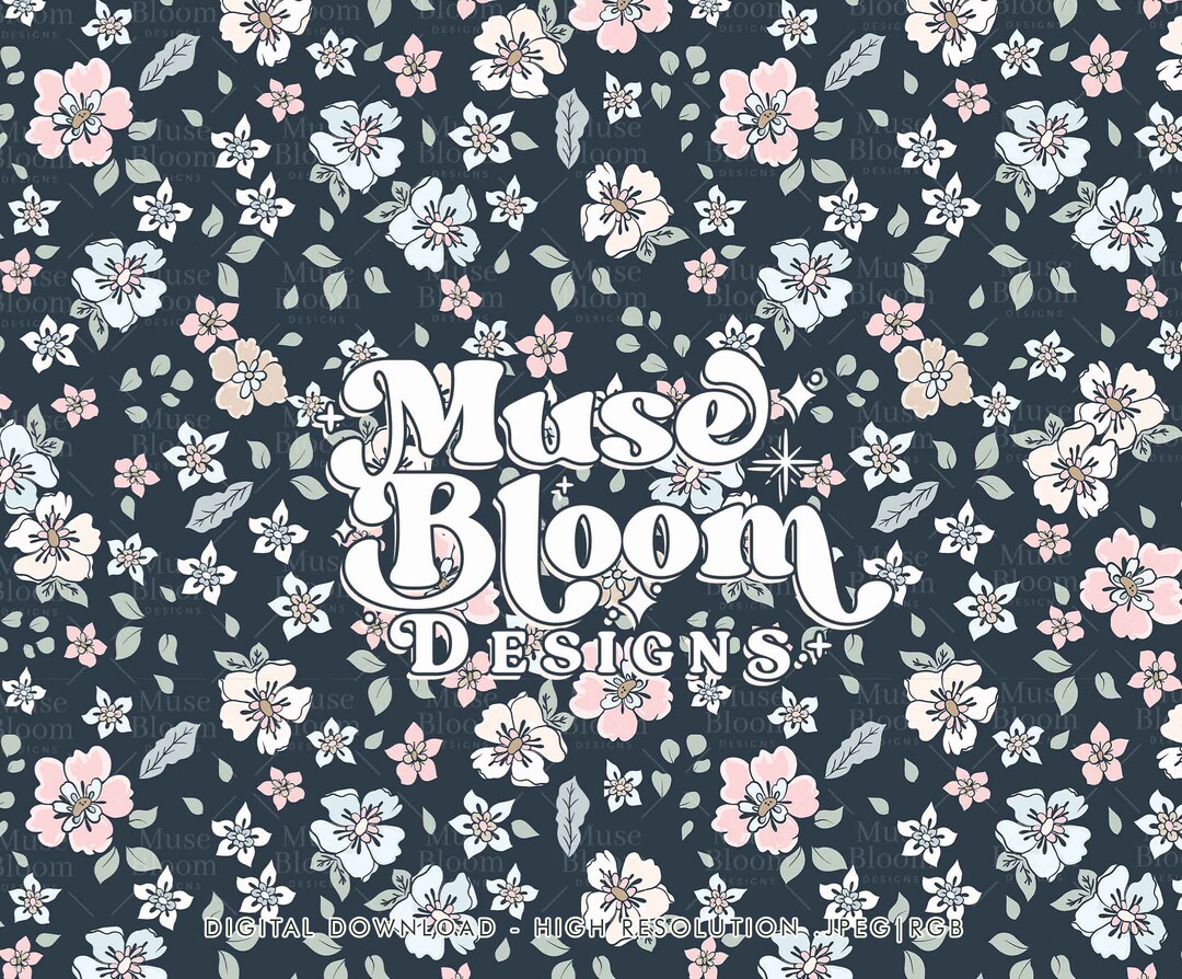 Spring Ditsy Floral Seamless Pattern Repeat File for Fabric Printing ...