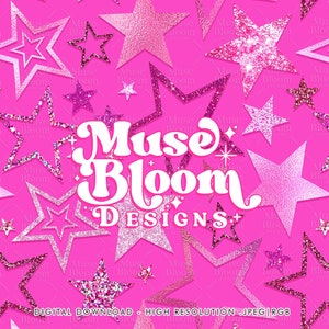 Space Cosmic Cowgirl Doll Hot Pink Naadloos herhalend patroonbestand voor het afdrukken van stoffen